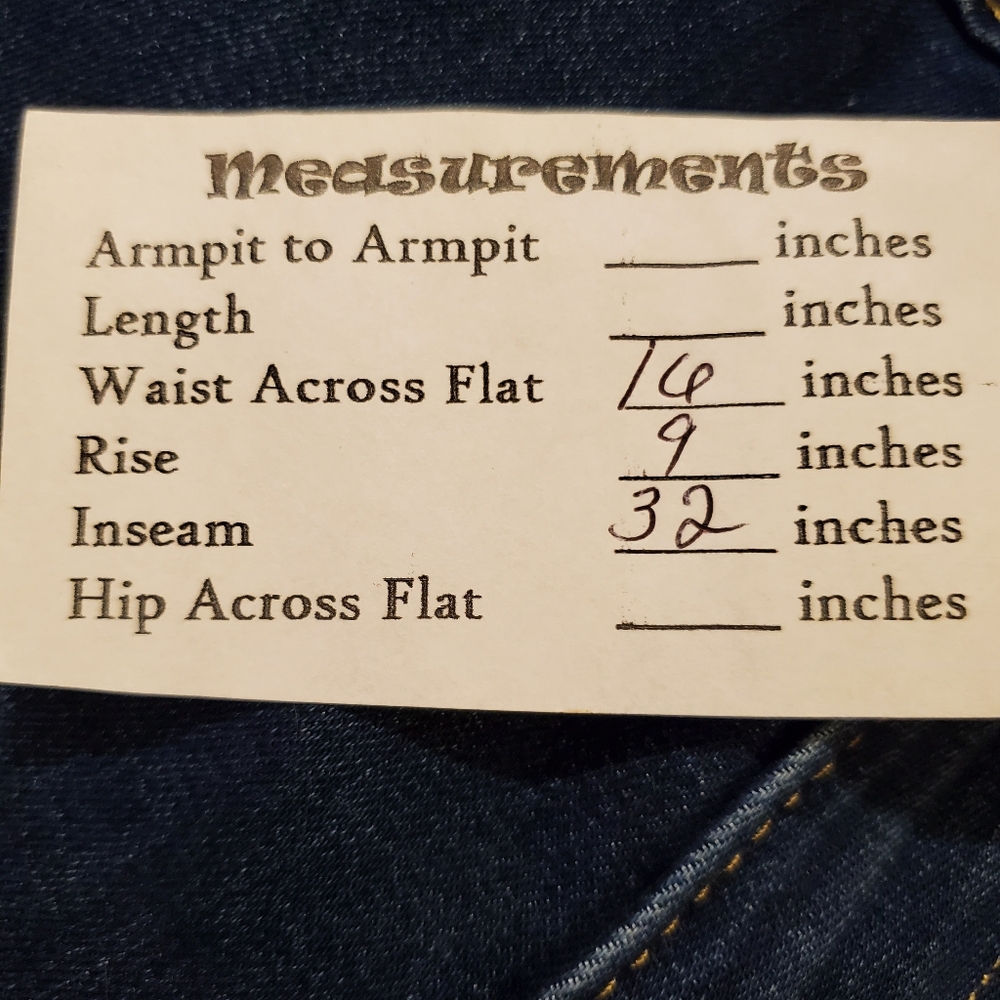 Levi's Blue Flare Wide Leg Jeans - Picture 7 of 7